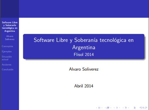 Imágen de pdf Software Libre y Soberanía tecnológica en Argentina - Flisol 2014
