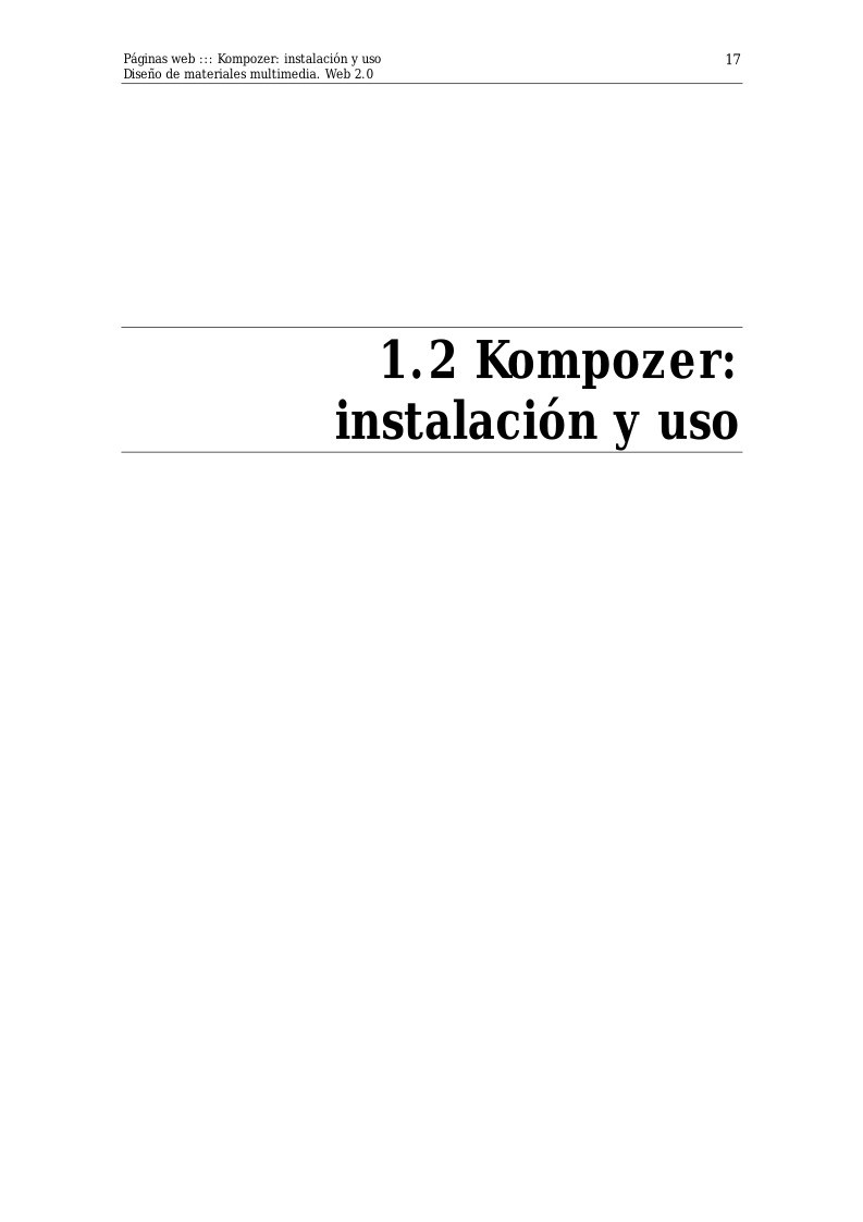 Imágen de pdf 1.2 Kompozer: instalación y uso