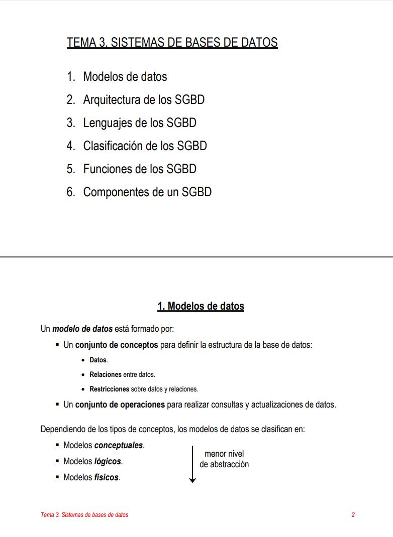 Imágen de pdf Tema 3. Sistemas de Bases de Datos