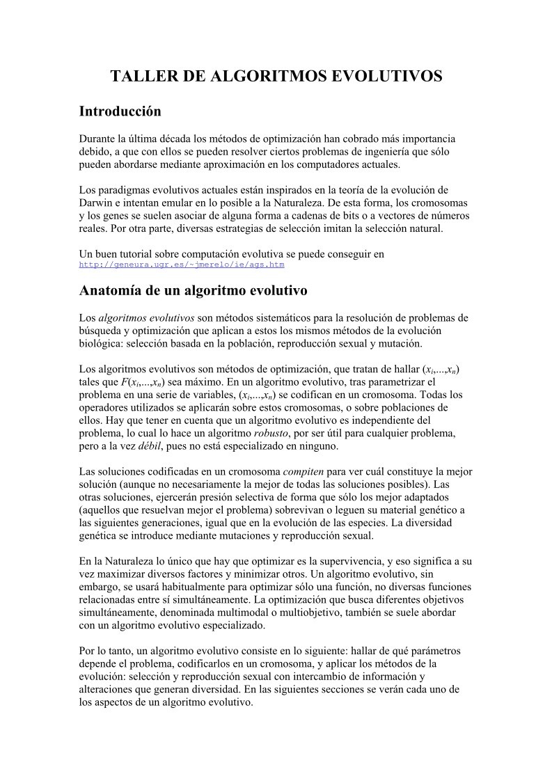 Imágen de pdf TALLER DE ALGORITMOS EVOLUTIVOS