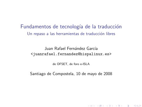 Imágen de pdf Fundamentos de tecnología de la traducción - Un repaso a las herramientas de traducción libres