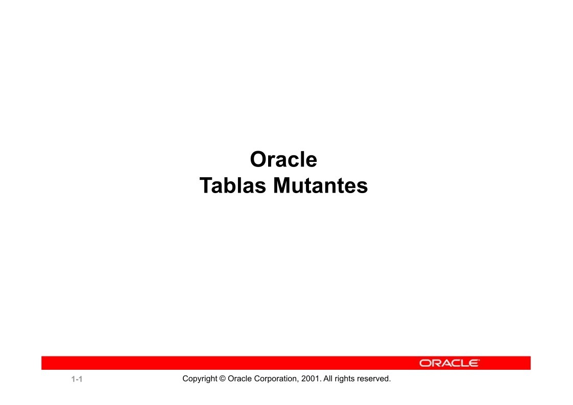 Imágen de pdf Oracle Tablas Mutantes