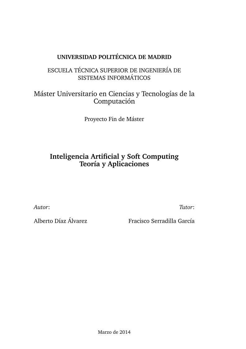 Imágen de pdf Inteligencia Artificial y Soft Computing Teoría y Aplicaciones