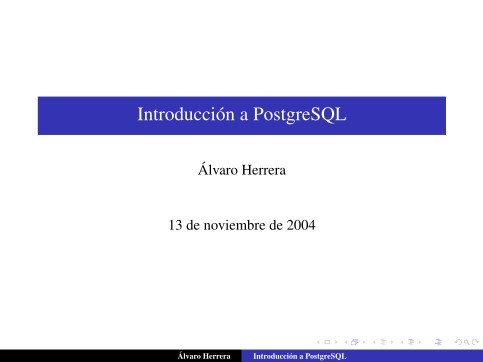 Imágen de pdf Introducción a PostgreSQL
