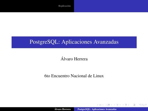 Imágen de pdf PostgreSQL: Aplicaciones Avanzadas