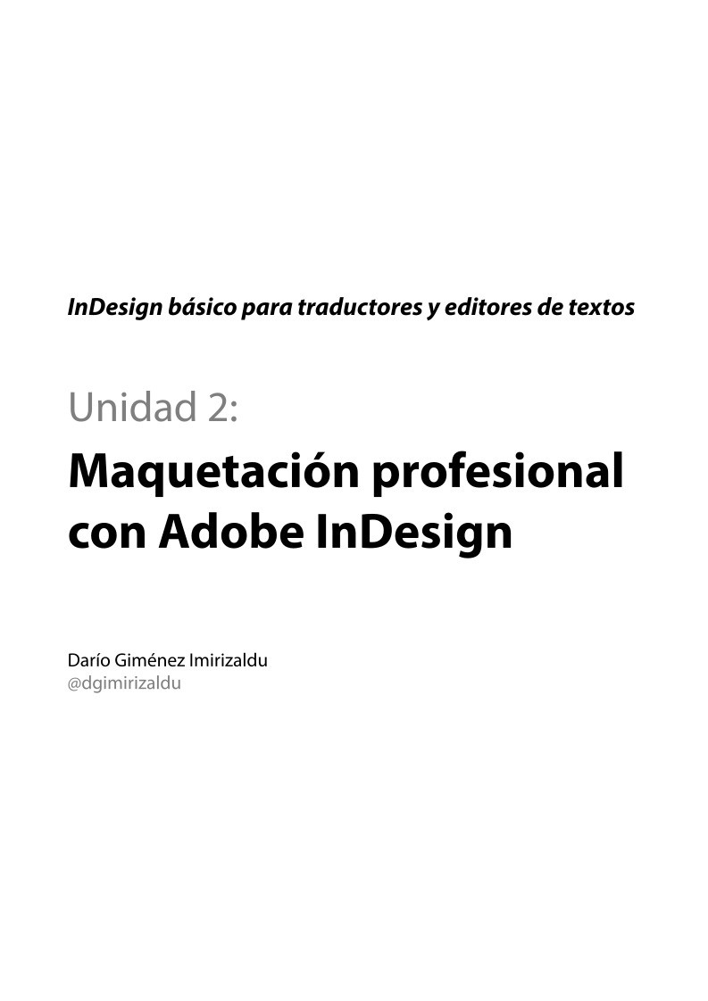 Imágen de pdf Unidad 2: Maquetación profesional con Adobe InDesign