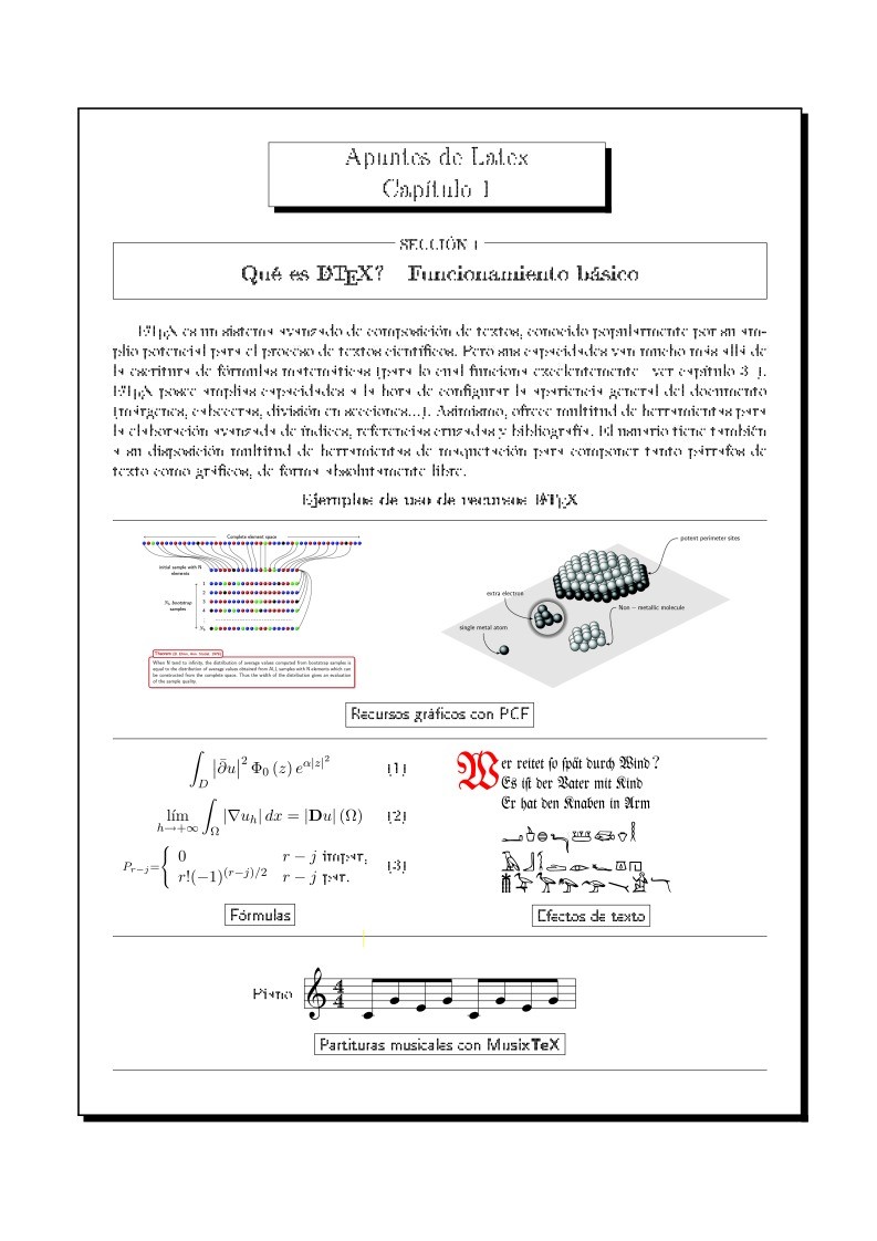 Imágen de pdf Apuntes de Latex Capítulo 1 - Qué es LATEX? Funcionamiento básico