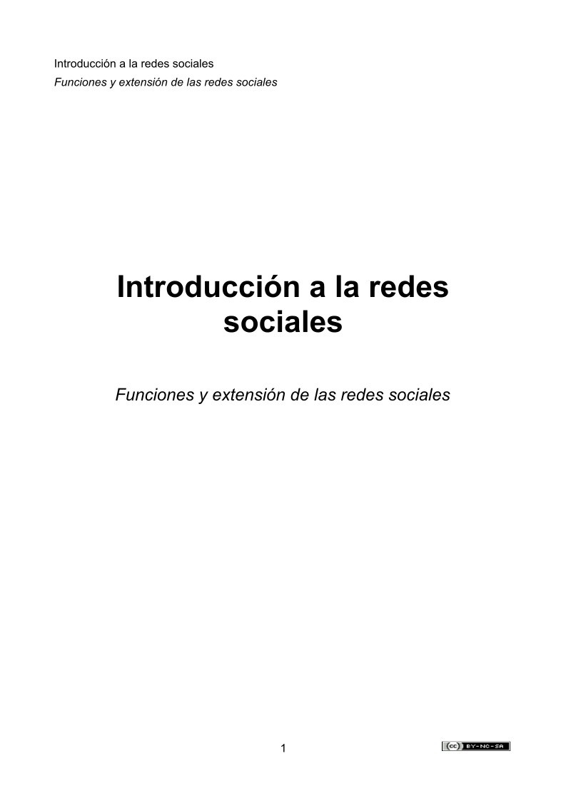 Imágen de pdf Introducción a la redes sociales - Funciones y extensión de las redes sociales