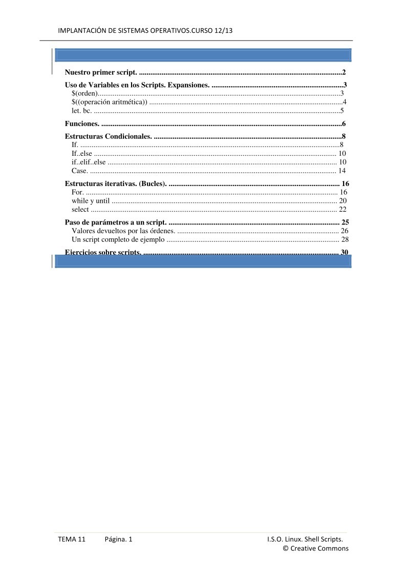 Imágen de pdf tema 11 linux shell scripts