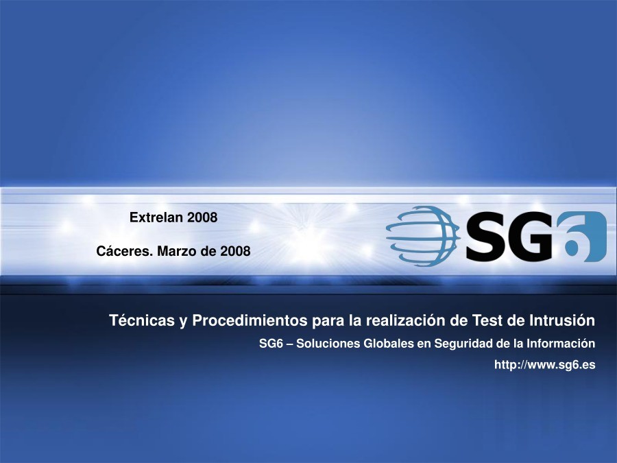 Imágen de pdf Técnicas y Procedimientos para la realización de Test de Intrusión
