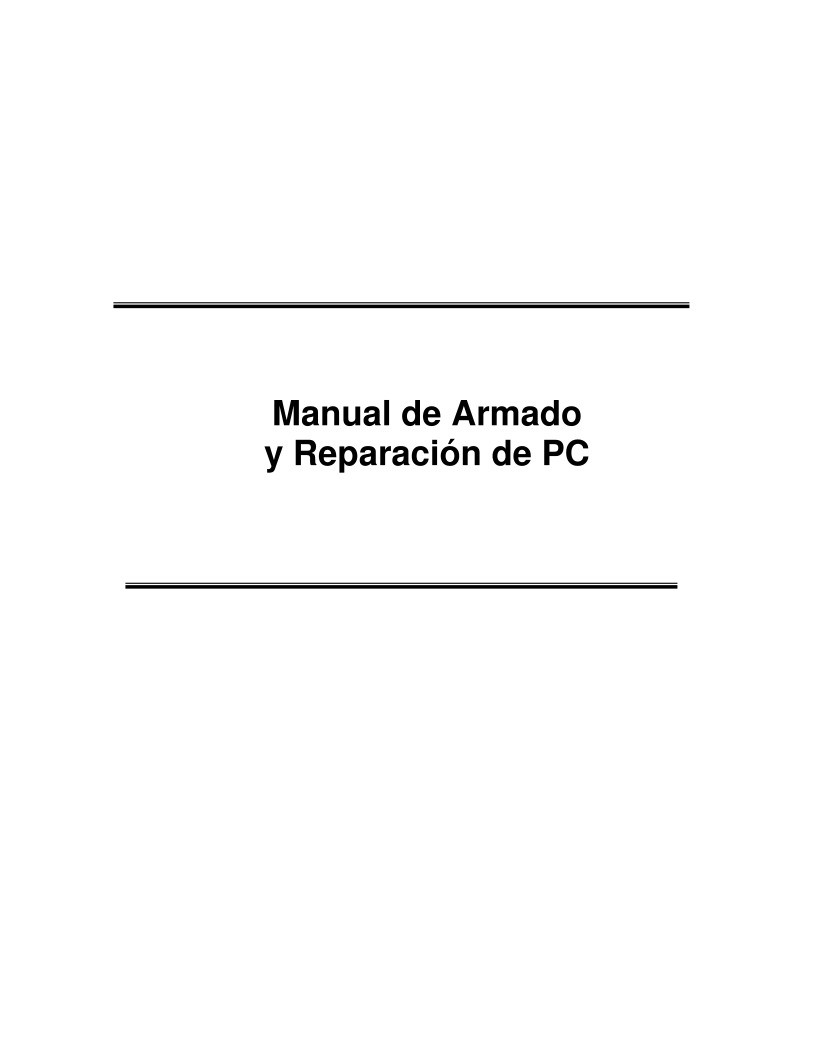 Imágen de pdf Manual de armado y reparación de PC