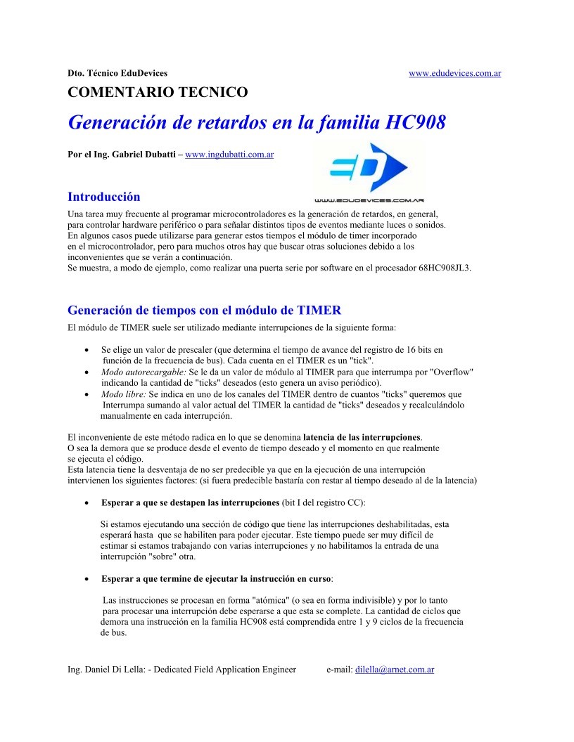 Imágen de pdf Generación de retardos en la familia 68HC908