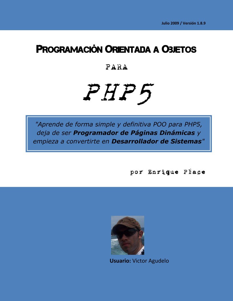 Imágen de pdf Programación Orientada a Objetos en PHP5