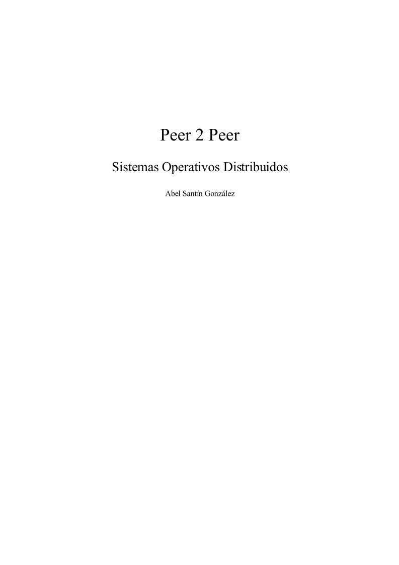 Imágen de pdf Peer 2 Peer Sistemas Operativos Distribuidos