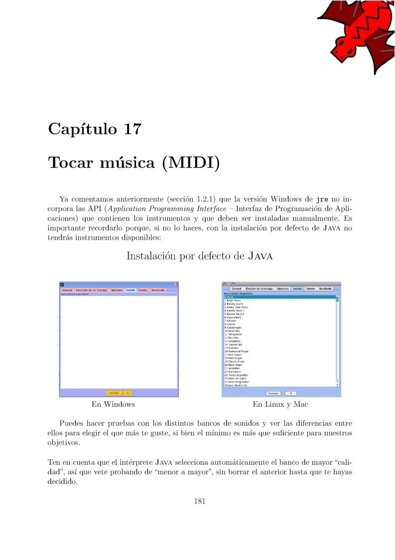 Imágen de pdf Curso XLogo - Capítulo 17 - tocar música (MIDI)