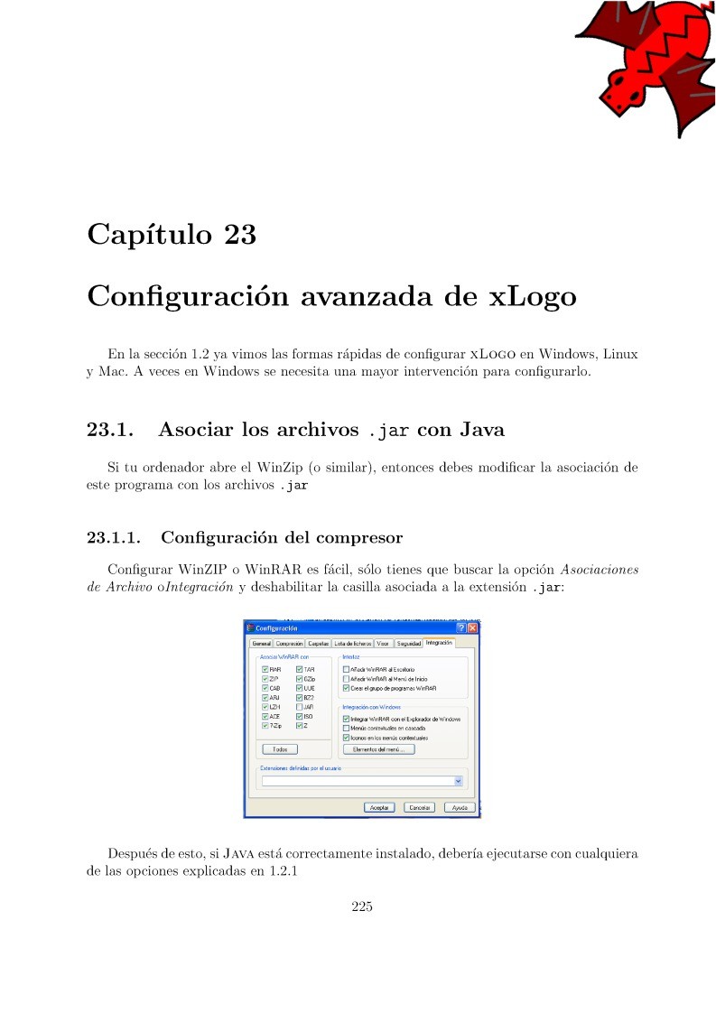 Imágen de pdf Curso XLogo - Capítulo 23 - Configuración avanzada de xLogo