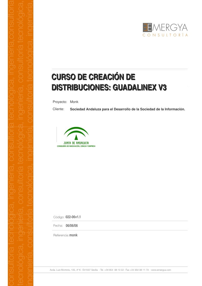 Imágen de pdf Curso de creación de distribuciones: Guadalinex V3