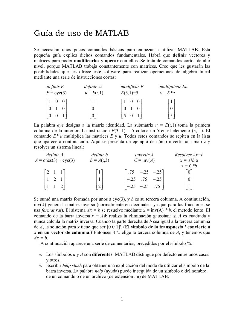 Imágen de pdf Guía de uso de MATLAB