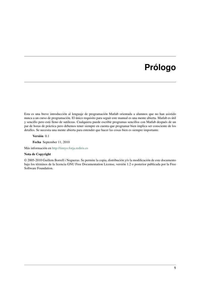 Imágen de pdf Introducción a Matlab y Octave