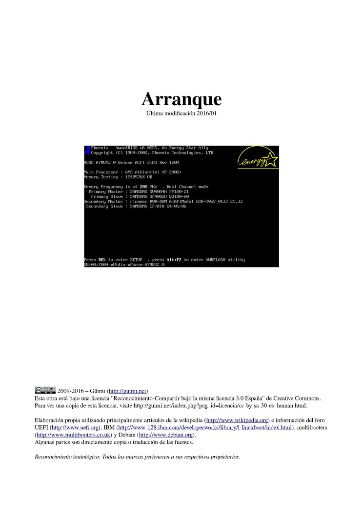 Imágen de pdf Arranque