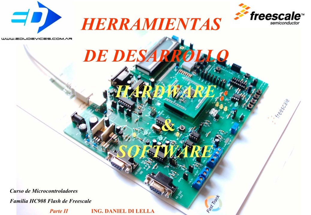 Imágen de pdf HC908 FLASH, HERRAMIENTAS DE DESARROLLO - Hardware & Software