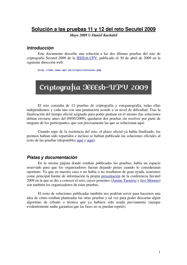 Imágen de pdf Solución a las pruebas 11 y 12 del reto Secutel 2009