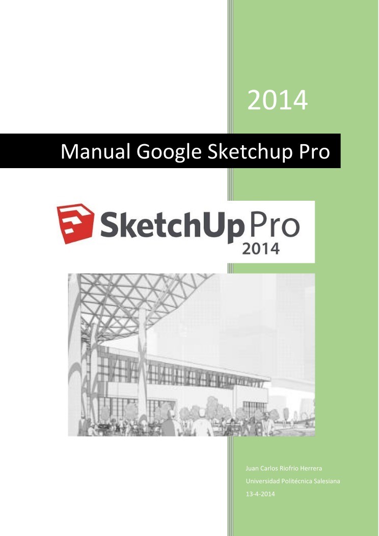 Imágen de pdf Manual Google SketchUp Pro