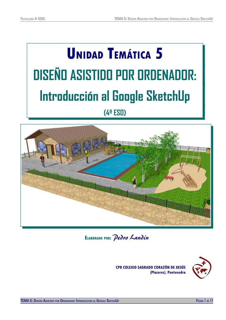 Imágen de pdf Diseño asistido por ordenador: Introducción al Google SketchUp - Unidad Temática 5