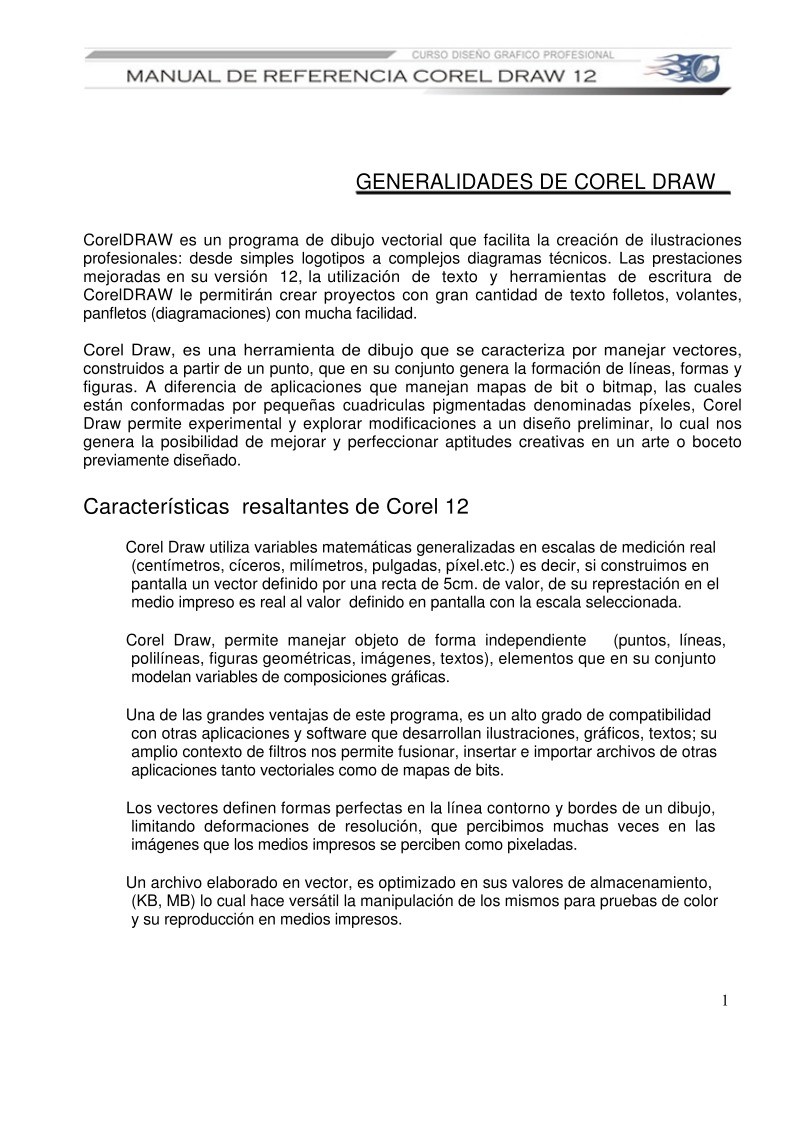 Imágen de pdf GENERALIDADES DE COREL DRAW 12