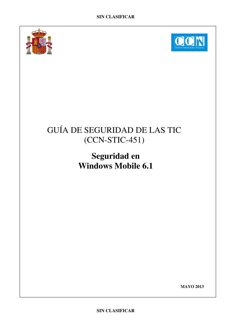 Imágen de pdf Seguridad en Windows Mobile 6.1