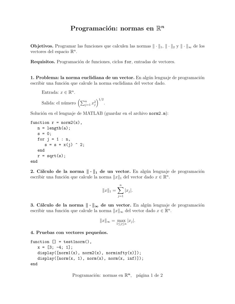 Imágen de pdf Programación: normas en Rn