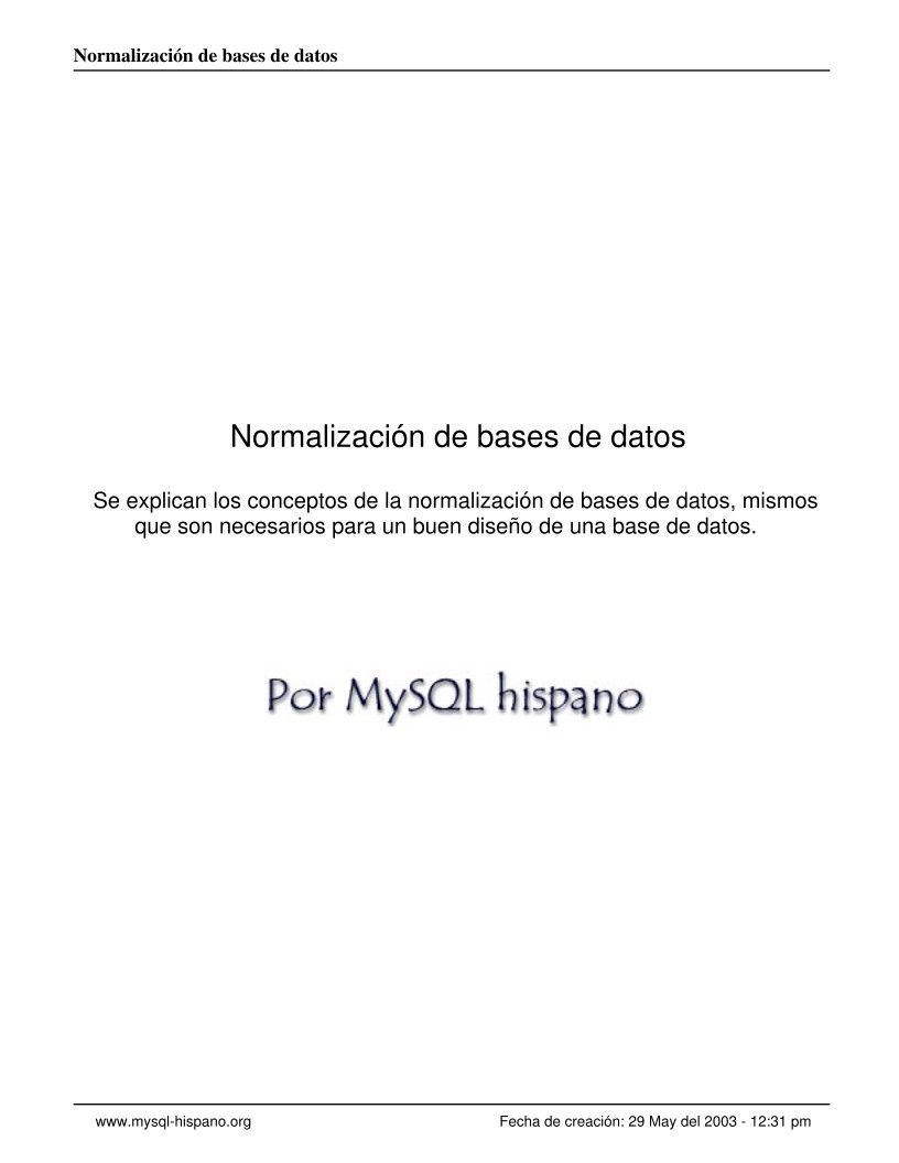 Imágen de pdf Normalización de bases de datos