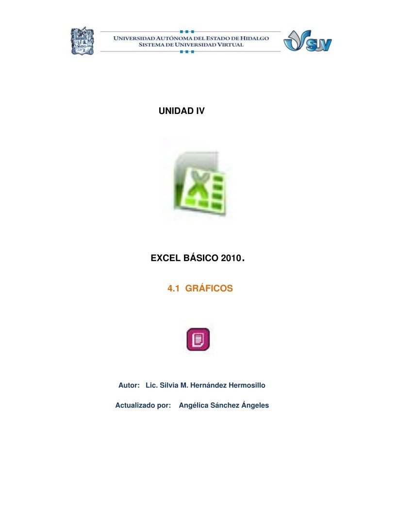 Imágen de pdf Excel básico 2010 - 4.1 Gráficos