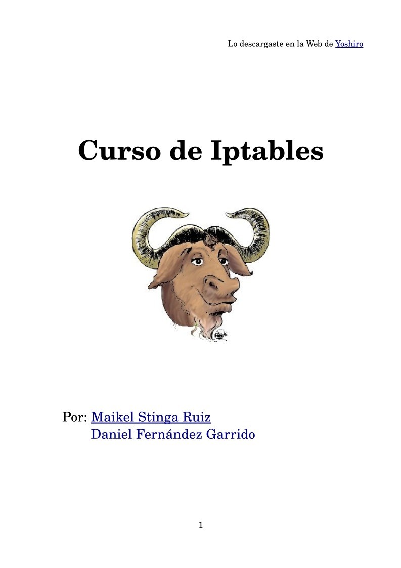 Imágen de pdf Curso de Iptables