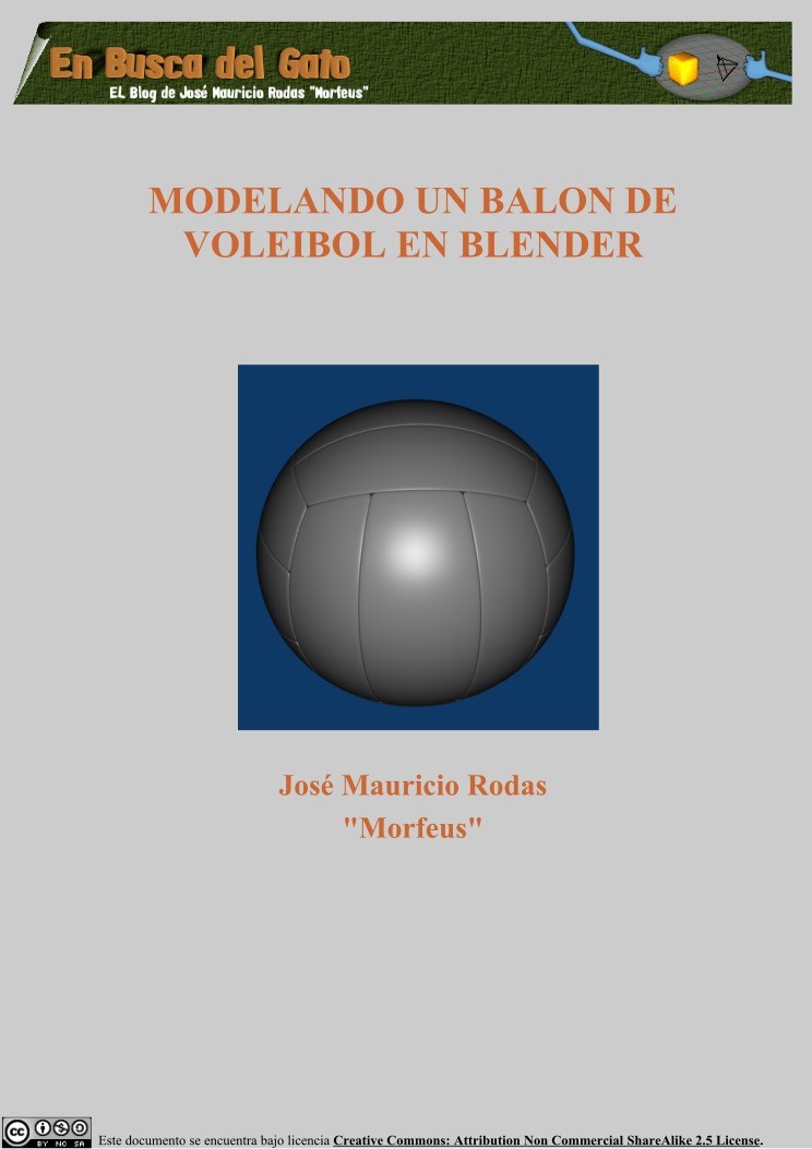 Imágen de pdf Modelando un balon de voleibol en Blender