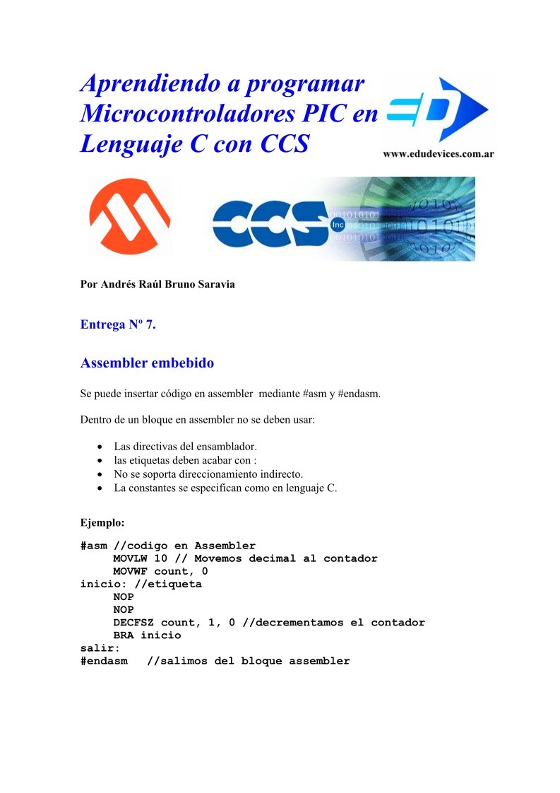 Imágen de pdf Entrega 7 - Aprendiendo a programar Microcontroladores PIC en Lenguaje C con CCS