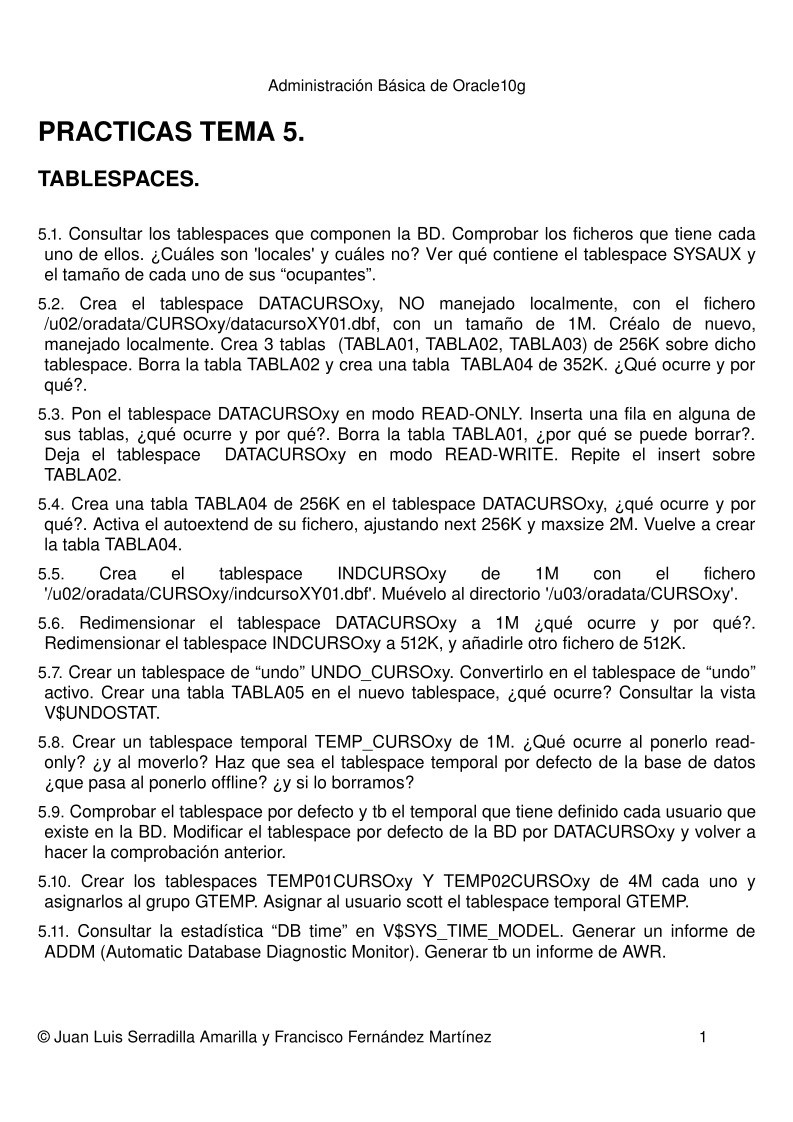 Imágen de pdf Practicas Tema5 - Tablespaces