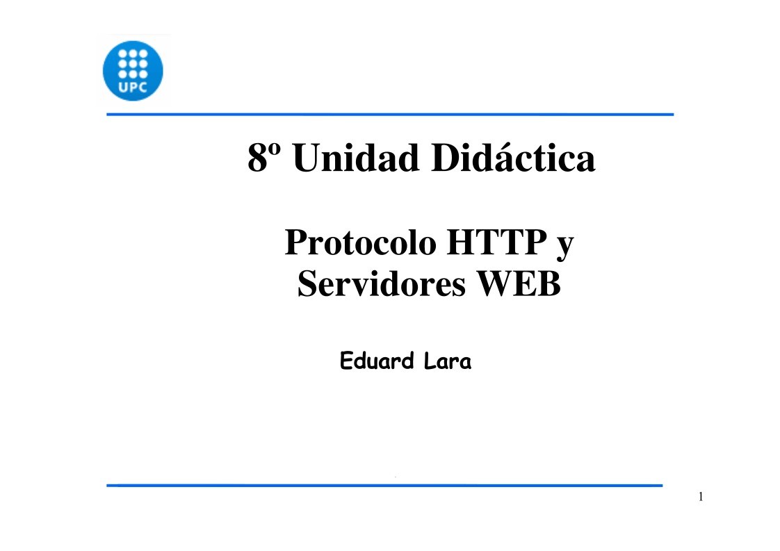 Imágen de pdf Protocolo HTTP y servidores WEB