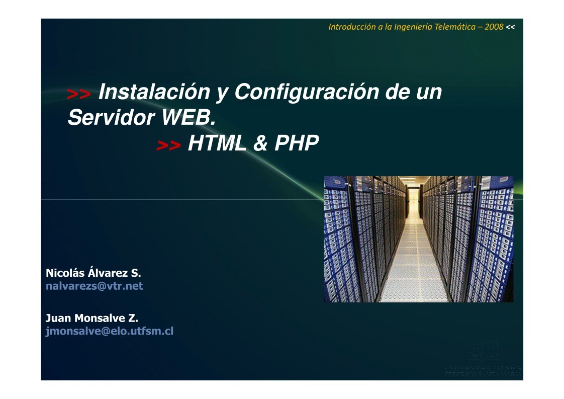 Imágen de pdf Instalación y Configuración de un Servidor WEB