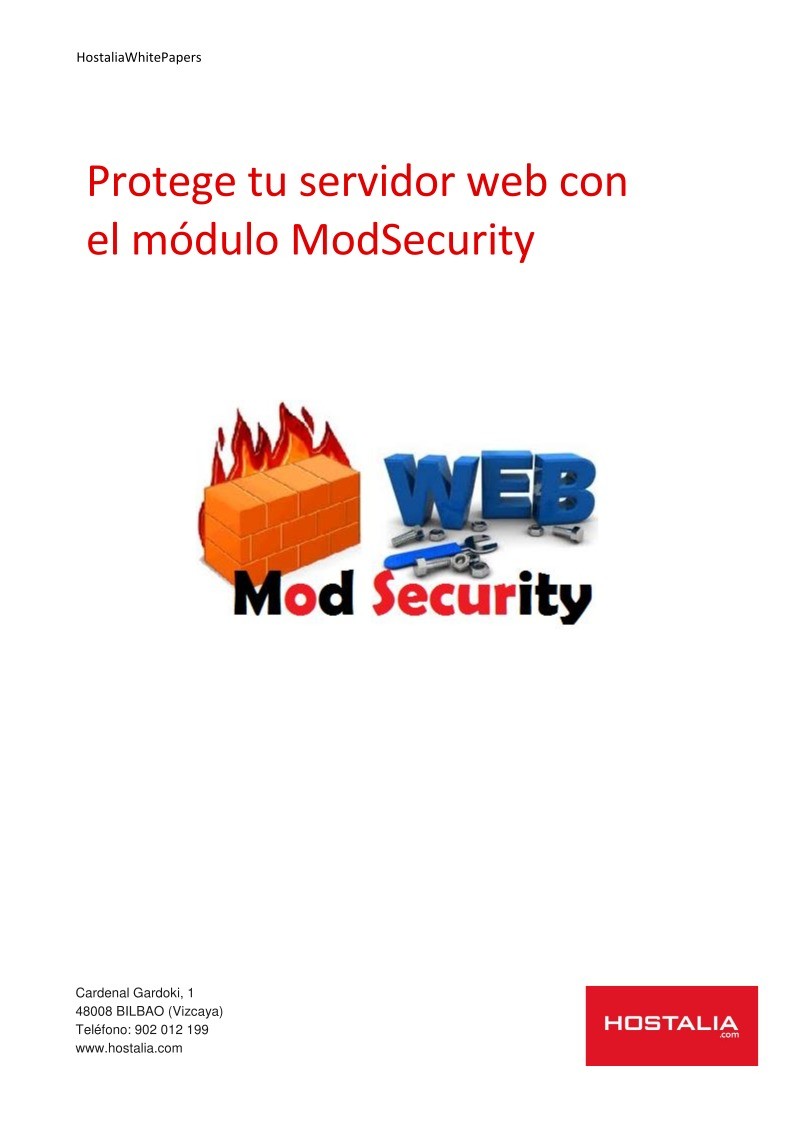 Imágen de pdf Protege tu servidor web con el módulo ModSecurity