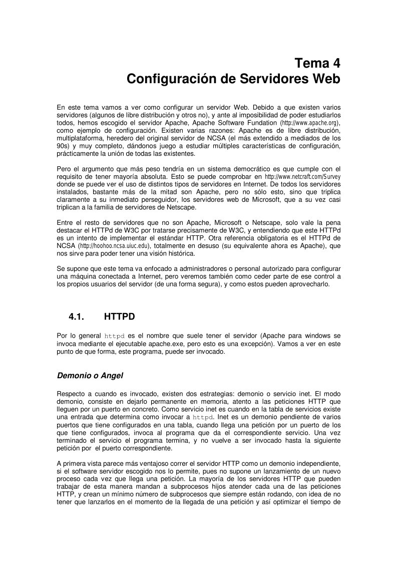 Imágen de pdf Tema 4 - Configuración de Servidores Web