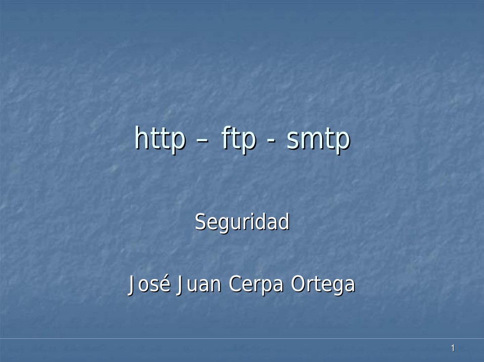 Imágen de pdf http – ftp - smtp - Seguridad