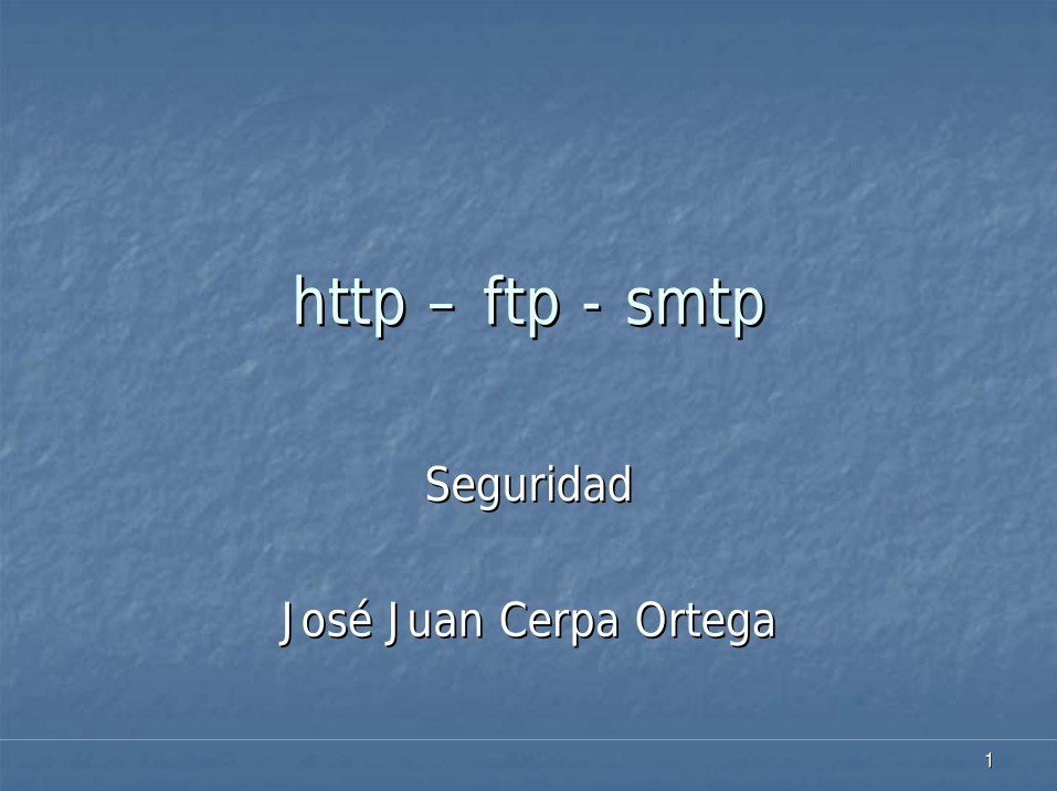 Imágen de pdf http – ftp - smtp - Seguridad