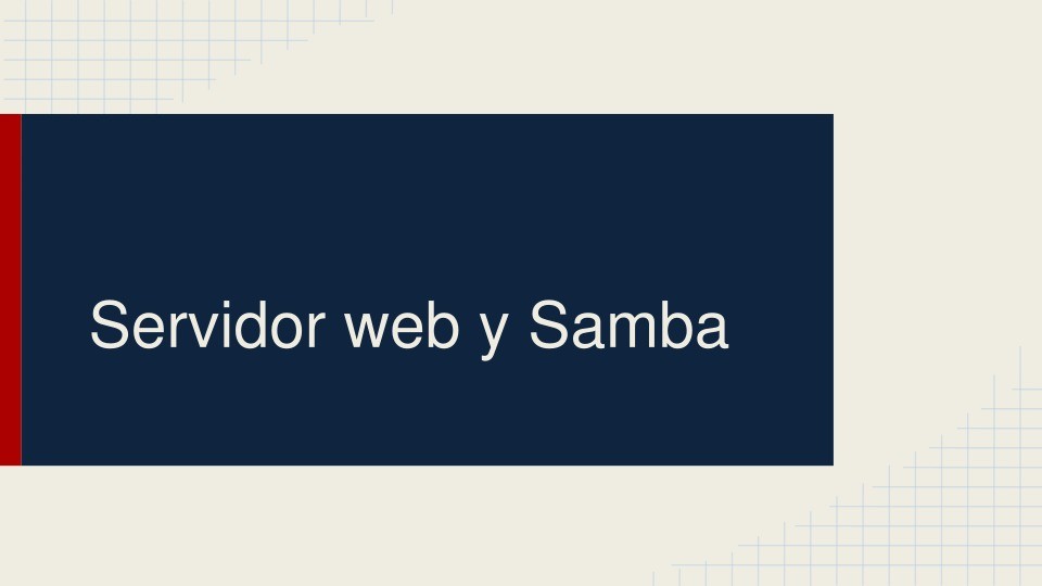 Imágen de pdf Servidor web y Samba