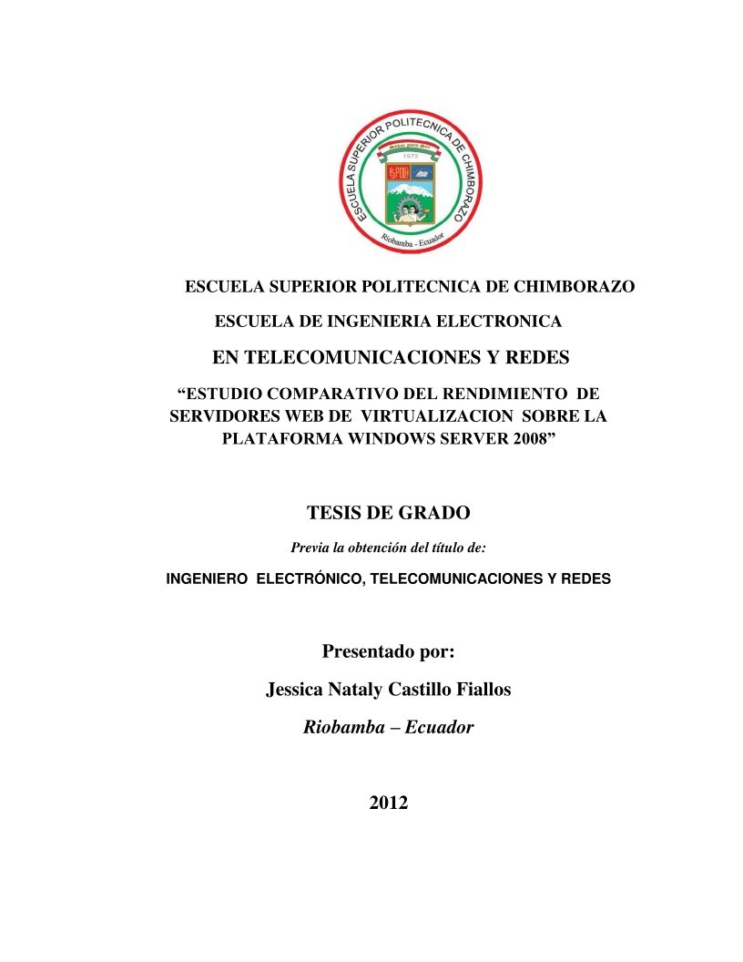 Imágen de pdf ESTUDIO COMPARATIVO DEL RENDIMIENTO DE SERVIDORES WEB DE VIRTUALIZACION SOBRE LA PLATAFORMA WINDOWS SERVER 2008