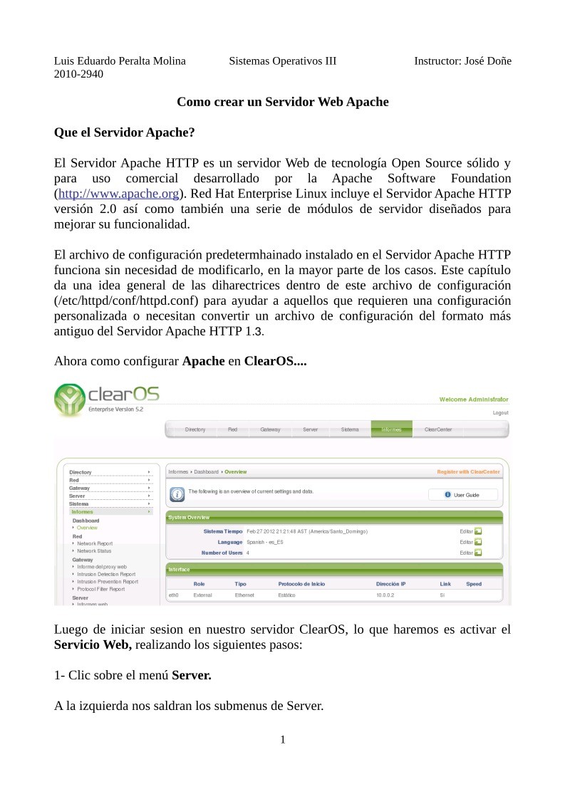 Imágen de pdf Como crear un Servidor Web Apache
