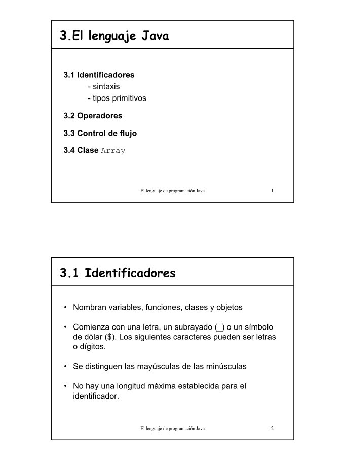 Imágen de pdf 3.El lenguaje Java