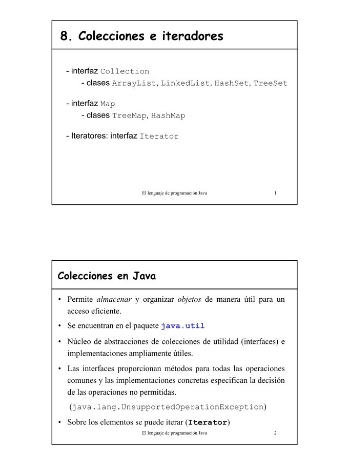 Imágen de pdf 8. Colecciones e iteradores
