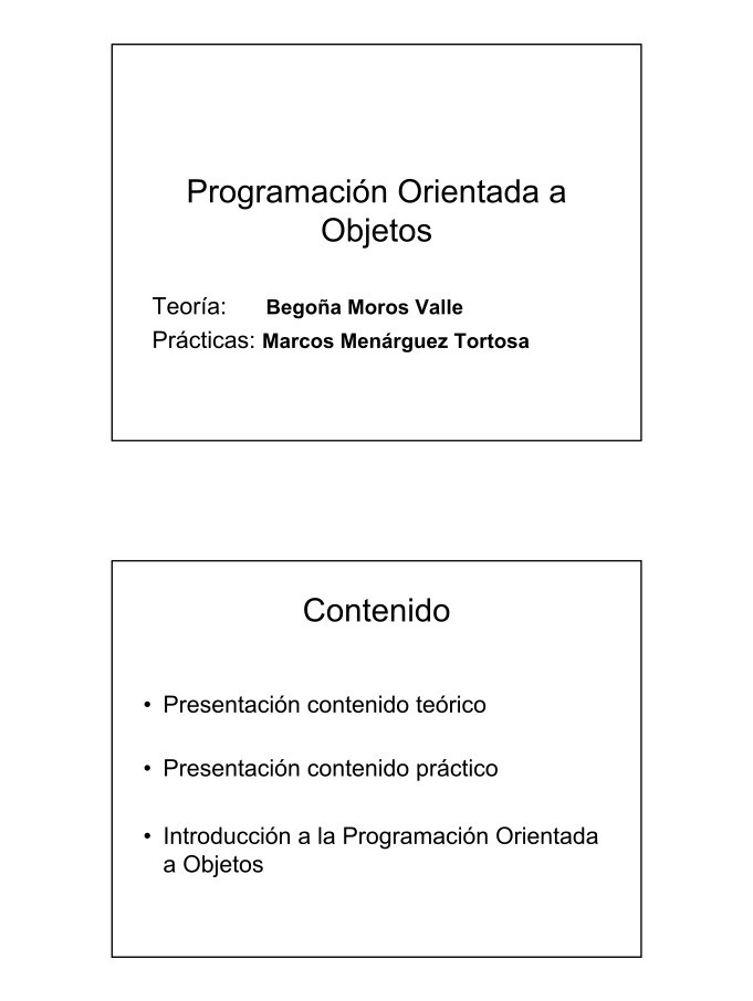 Imágen de pdf Programación Orientada a Objetos