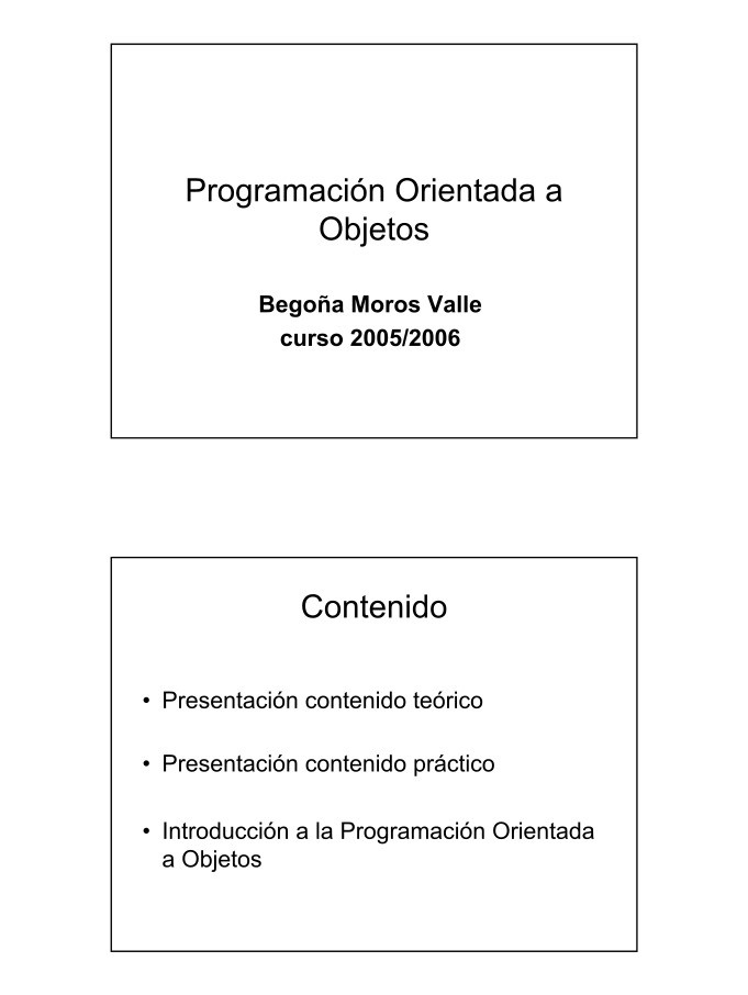 Imágen de pdf Programación Orientada a Objetos